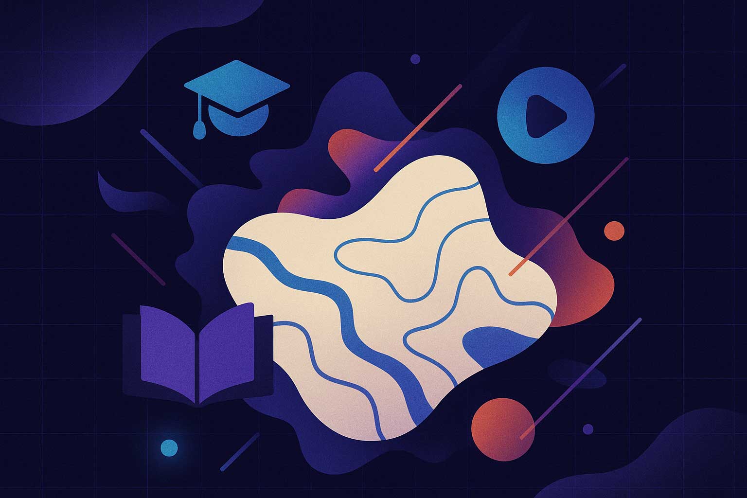 Students learning online courses